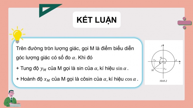 Soạn giáo án điện tử toán 11 CTST Bài 2: Giá trị lượng giác của một góc lượng giác