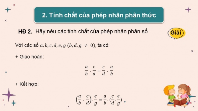 Soạn giáo án điện tử Toán 8 CD Chương 2 Bài 3: Phép nhân, phép chia phân thức đại số