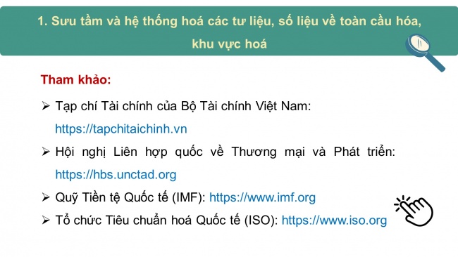 Soạn giáo án điện tử địa lí 11 Cánh diều Bài 4: Thực hành: Tìm hiểu về toàn cầu hoá, khu vực hoá