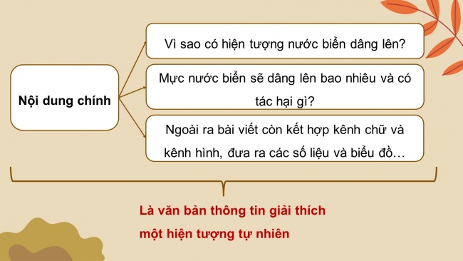 Soạn giáo án điện tử Ngữ văn 8 CD Bài 3 Đọc 2: Nước biển dâng: bài toán khó cần giải trong thế kỉ XXI