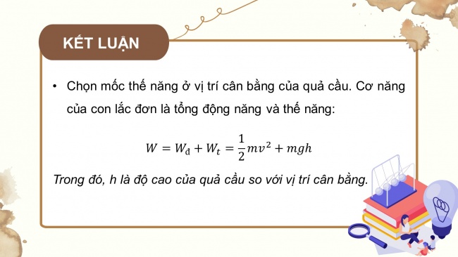 Soạn giáo án điện tử vật lí 11 Cánh diều Bài 3: Năng lượng trong dao động điều hoà