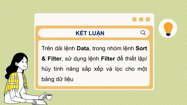 Soạn giáo án điện tử Tin học 8 CD Chủ đề E1 Bài 1: Lọc dữ liệu