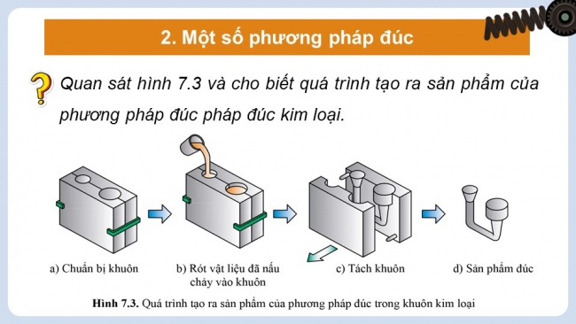 Soạn giáo án điện tử công nghệ cơ khí 11 Cánh diều Bài 6: Khái quát về các phương pháp gia công cơ khí