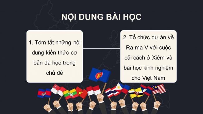 Soạn giáo án điện tử lịch sử 11 Cánh diều: Thực hành Chủ đề 3