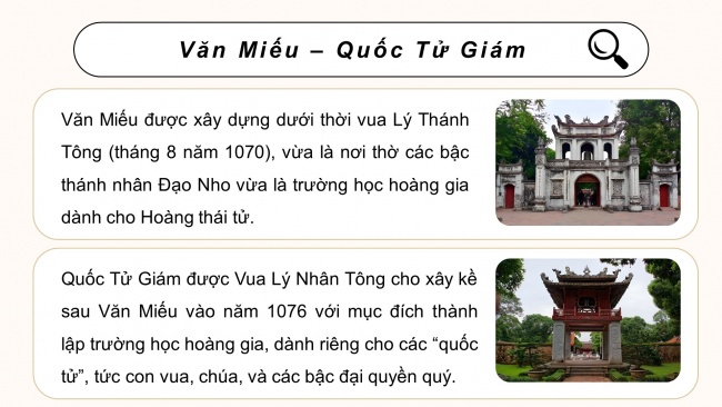 Soạn giáo án điện tử lịch sử và địa lí 4 CTST Bài 13: Văn Miếu - Quốc Tử Giám