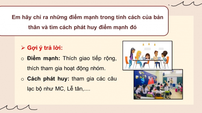 Soạn giáo án điện tử HĐTN 8 CD Chủ đề 2 - HĐGDTCĐ: Điều chỉnh cảm xúc của bản thân