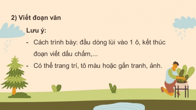 Soạn giáo án điện tử Tiếng Việt 4 CD Bài 6 Viết 1: Luyện tập tả cây cối