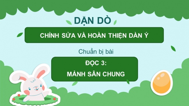 Soạn giáo án điện tử Tiếng Việt 4 CD Bài 7 Viết 2: Luyện tập viết đoạn văn tưởng tưởng