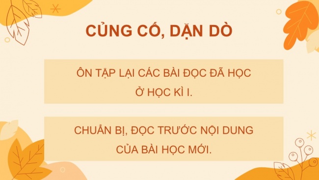 Soạn giáo án điện tử Tiếng Việt 4 CD Bài 10: Ôn tập cuối học kì 1 - Tiết 6, 7