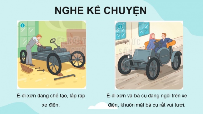 Soạn giáo án điện tử tiếng việt 4 KNTT Bài 22 Nói và nghe Kể chuyện Nhà phát minh và bà cụ