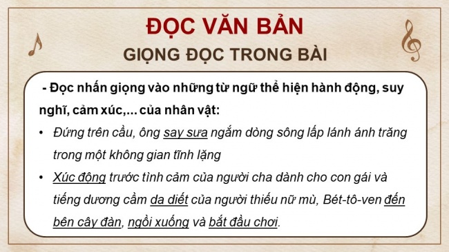 Soạn giáo án điện tử tiếng việt 4 KNTT Bài 23 Đọc : Bét-Tô-Ven và bản Xô- nát ánh trăng