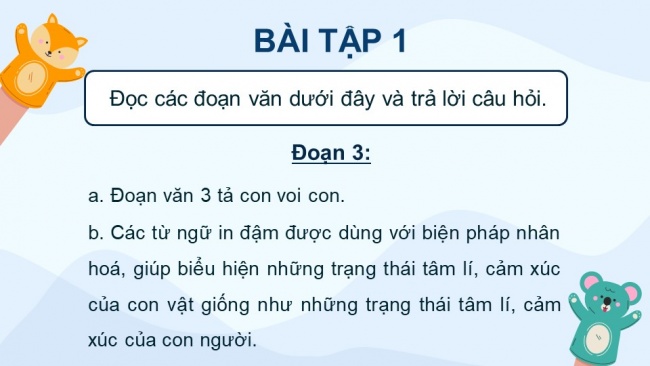 Soạn giáo án điện tử tiếng việt 4 KNTT Bài 27 Viết Luyện viết đoạn văn miêu tả con vật