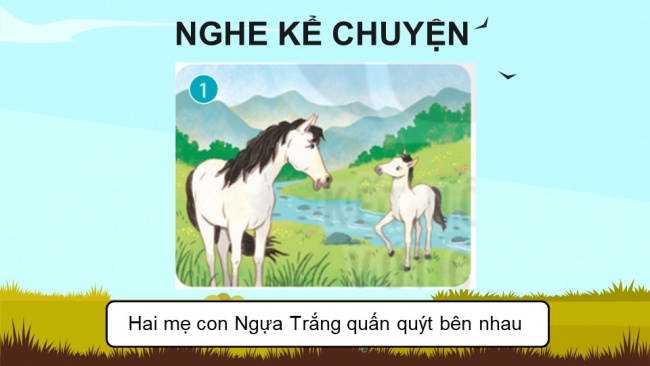 Soạn giáo án điện tử tiếng việt 4 KNTT Bài 30 Nói và nghe Kể chuyện đôi cánh của Ngựa trắng