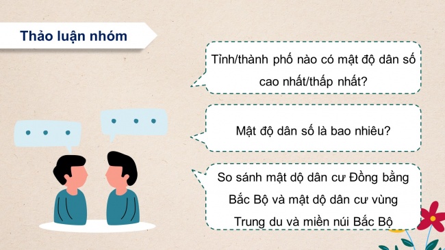 Soạn giáo án điện tử lịch sử và địa lí 4 KNTT bài 9: Dân cư và hoạt động sản xuất ở vùng Đồng bằng Bắc Bộ