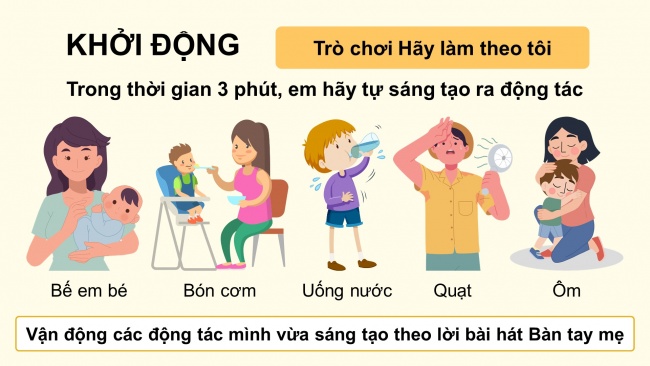 Soạn giáo án điện tử âm nhạc 4 CTST CĐ4 Tiết 1: Khám phá bàn tay mẹ