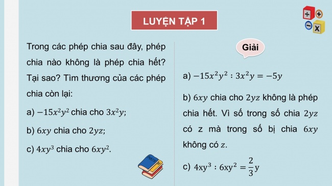 Soạn giáo án điện tử Toán 8 KNTT Bài 5: Phép chia đa thức cho đơn thức