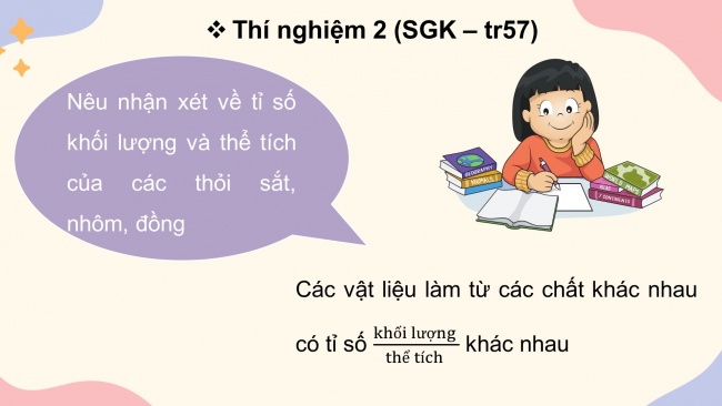 Soạn giáo án điện tử KHTN 8 KNTT Bài 13: Khối lượng riêng