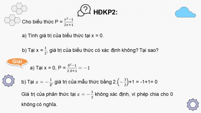 Soạn giáo án điện tử Toán 8 CTST Chương 1 Bài 5: Phân thức đại số