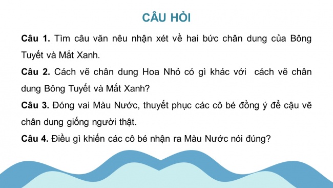 Soạn giáo án điện tử tiếng việt 4 KNTT Bài 7 Đọc: Những bức chân dung