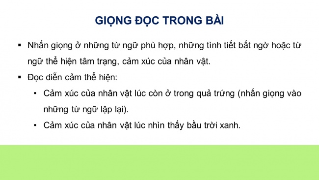 Soạn giáo án điện tử tiếng việt 4 KNTT Bài 9 Đọc: Bầu trời trong quả trứng