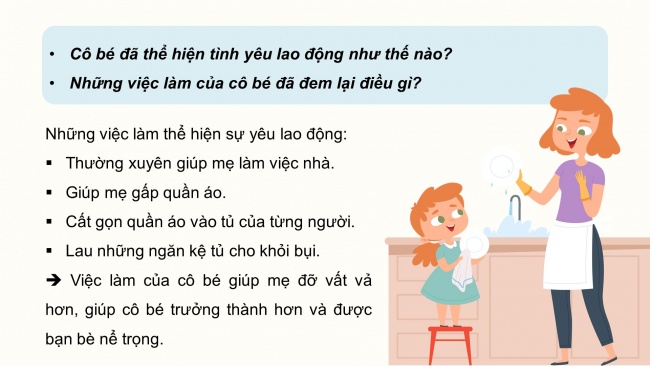 Soạn giáo án điện tử đạo đức 4 KNTT Bài 3: Yêu lao động