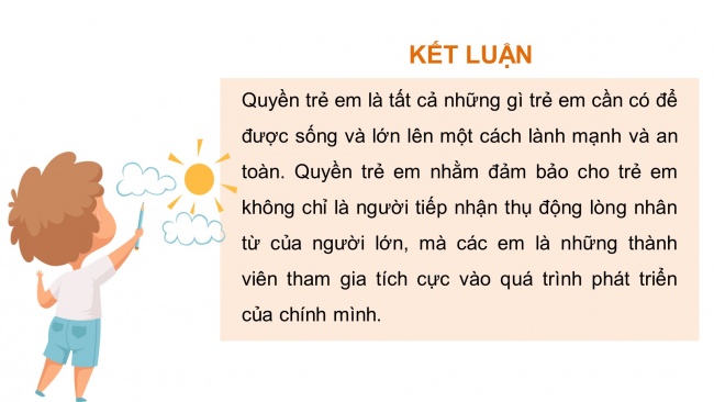 Soạn giáo án điện tử đạo đức 4 KNTT Bài 9: Quyền và bổn phận của trẻ em