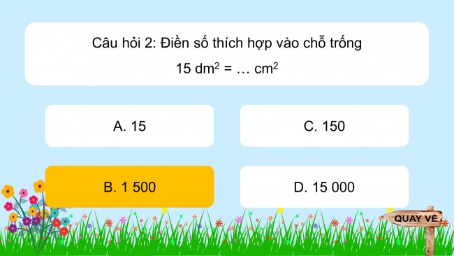 Soạn giáo án điện tử toán 4 CTST Bài 20: Đề-xi-mét vuông