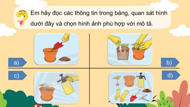 Soạn giáo án điện tử công nghệ 4 CTST Bài 3: Gieo hạt và trồng cây hoa trong chậu