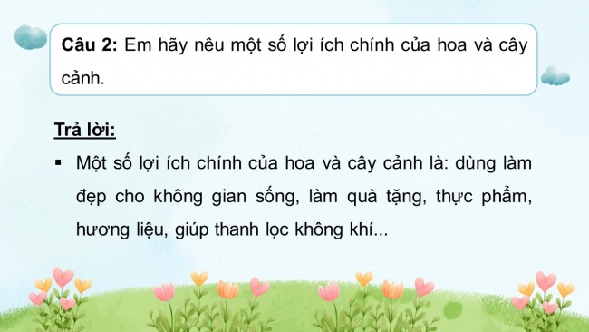 Soạn giáo án điện tử công nghệ 4 CTST : Ôn tập Phần 1