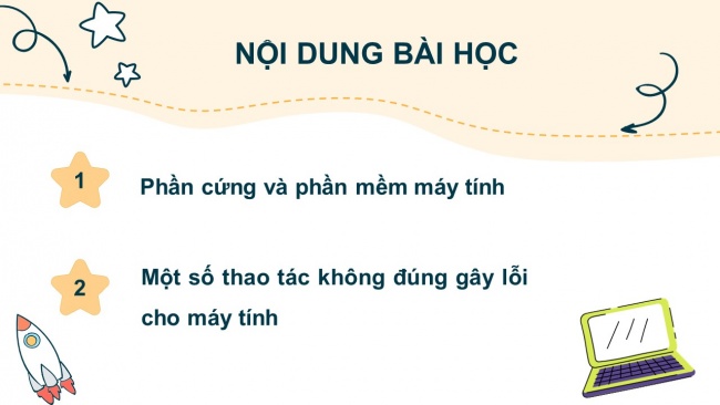 Soạn giáo án điện tử tin học 4 CTST Bài 1: Phần cứng và phần mềm máy tính