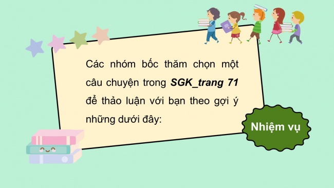 Soạn giáo án điện tử HĐTN 4 CTST bản 1 Chủ đề 7 Tuần 26: HĐGDTCĐ - Hoạt động 5, 6