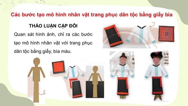 Soạn giáo án điện tử mĩ thuật 4 CTST bản 1 Bài 2: Nhân vật với trang phục dân tộc