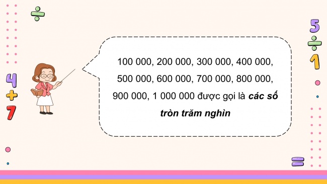 Soạn giáo án điện tử toán 4 cánh diều Bài 4: Các số trong phạm vi 1000000