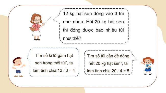 Soạn giáo án điện tử toán 4 cánh diều Bài 17: Bài toán liên quan đến rút về đơn vị