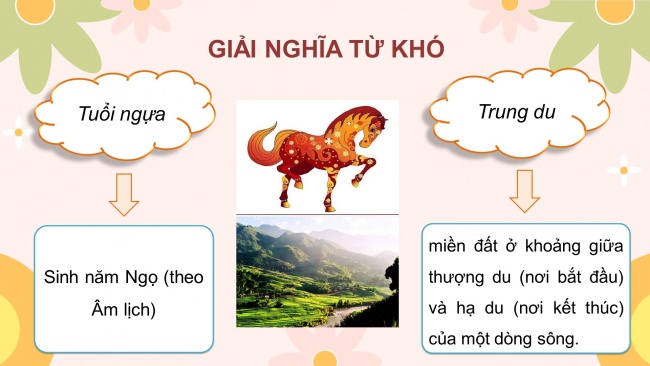 Soạn giáo án điện tử tiếng việt 4 cánh diều Bài 1 Chia sẻ và Đọc 1: Tuổi Ngựa