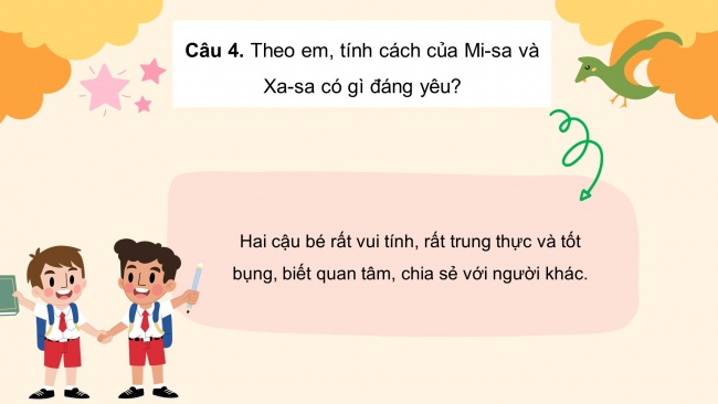 Soạn giáo án điện tử tiếng việt 4 cánh diều Bài 3 Đọc 4: Những chú bé giàu trí tưởng tượng