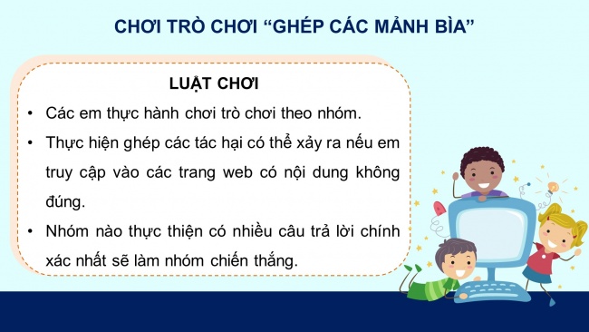 Soạn giáo án điện tử tin học 4 cánh diều Chủ đề B Bài 2: Tác hại của việc xem những trang web không phù hợp với lứa tuổi