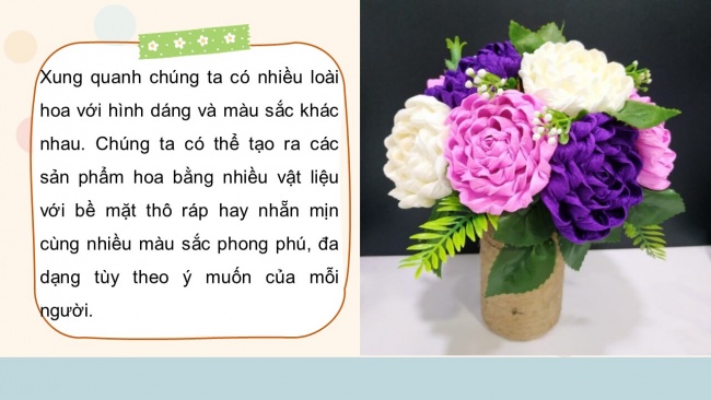 Soạn giáo án điện tử mĩ thuật 4 cánh diều Bài 4: Sắc hoa quê hương