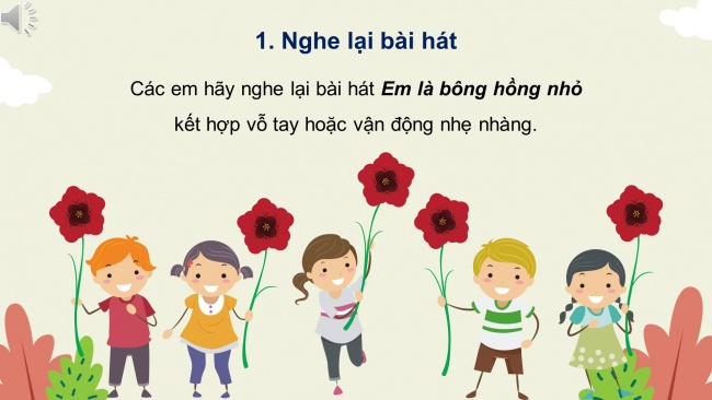 Soạn giáo án điện tử âm nhạc 4 cánh diều Tiết 2: Ôn tập hát; Lí thuyết âm nhạc: Khuông nhạc, dòng kẻ phụ, khoá Son, vị trí bảy nốt nhạc trên khuông nhạc