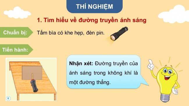 Soạn giáo án điện tử khoa học 4 cánh diều Bài 7: Sự truyền ánh sáng