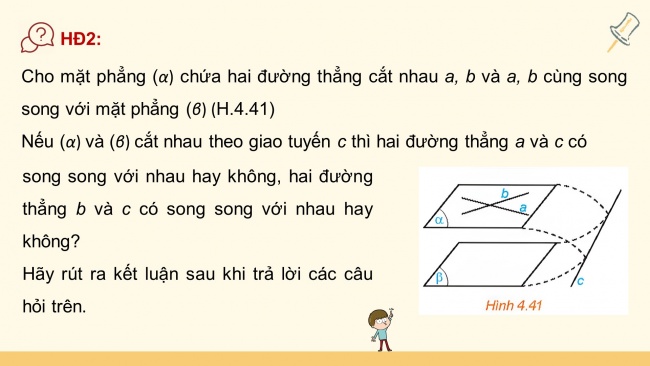 Soạn giáo án điện tử toán 11 KNTT Bài 13: Hai mặt phẳng song song