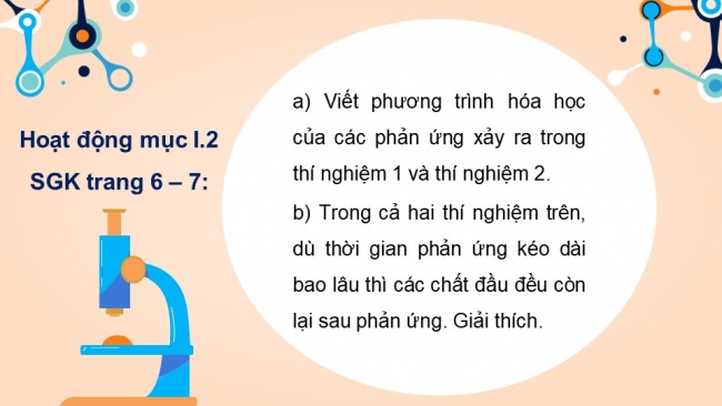 Soạn giáo án điện tử hóa học 11 KNTT Bài 1: Khái niệm về cân bằng hoá học