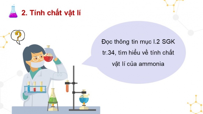 Soạn giáo án điện tử hóa học 11 KNTT Bài 5: Ammonia, Muối ammonium