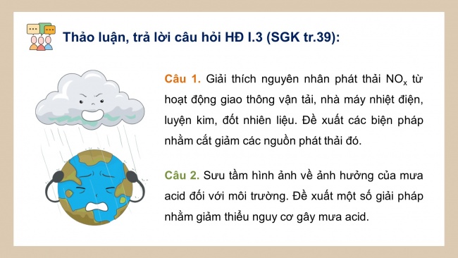 Soạn giáo án điện tử hóa học 11 KNTT Bài 6: Một số hợp chất của nitrogen với oxygen