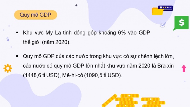 Soạn giáo án điện tử địa lí 11 KNTT Bài 7: Kinh tế khu vực Mỹ La tinh