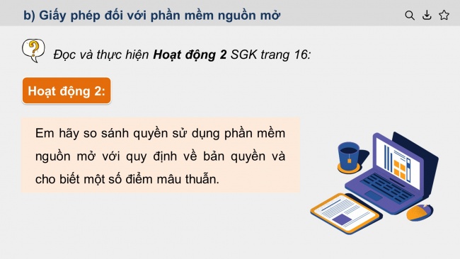 Soạn giáo án điện tử khoa học máy tính 11 KNTT Bài 3: Phần mềm nguồn mở và phần mềm chạy trên Internet