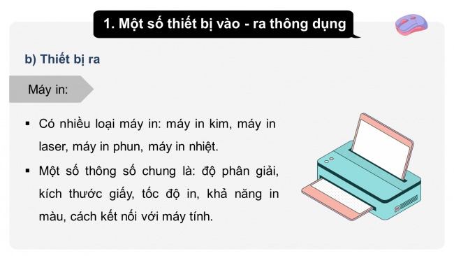 Soạn giáo án điện tử khoa học máy tính 11 KNTT Bài 5: Kết nối máy tính với các thiết bị số