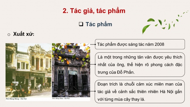 Soạn giáo án điện tử ngữ văn 11 CTST Bài 1 Đọc 2: Cõi lá