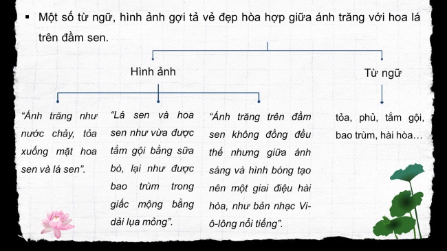 Soạn giáo án điện tử ngữ văn 11 CTST Bài 1 Đọc 4: Trăng sáng trên đầm sen