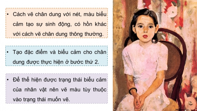 Soạn giáo án điện tử Mĩ thuật 8 CTST (bản 1) Bài 3: Tranh chân dung theo trường phái Biểu hiện